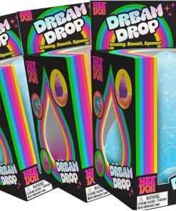 Schylling NeeDoh Dream Drop - Sensory Toy with Groovy Goo Filling - Three Random Colors - Ages 3 and Up - 3 Pack