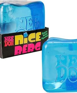 Schylling NeeDoh Nice Berg - Giant NeeDoh Nice Cube - Sensory Squeeze Toy with a Super Solid Squish (Pack of 1)